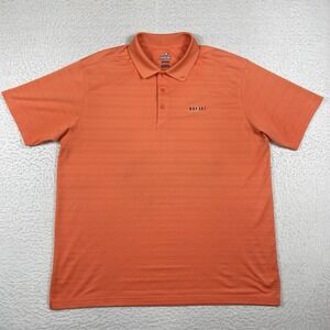 Ahead Polo‎ Shirt Mens XL Orange Casual Preppy Workwear Travel Vacation Office